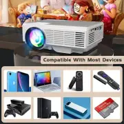 DR.J Professional Mini Projector with Bluetooth 5.1 IOS & Android Full HD HDMI