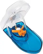 Ezy Dose Pill Cutter with Safety Shield, Safely Cut Pills and Vitamins, Pill Splitter, Pill Splitter, Retractable Blade Guard, Blue