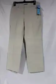 Dockers Womens Petite Metro Ideal Fit Bootcut Beige Pants Size 6P Medium