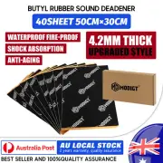 64.5Sqft Sound Deadener Deadening Butyl Mat Car Noise Heat Shockproof Fireproof (for: Subaru)