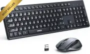 Wireless Ergonomic Keyboard & Mouse Combo 2.4GHz DPI 4000 for PC