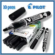 Pilot V-Board Master Whiteboard Marker Pens Fine Bullet Tip Black ( Box of 10 )