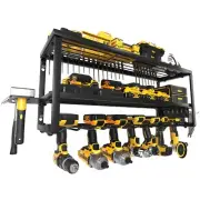 Heavy Duty Power Tool Organizer Wall Mount, Storage Rack for Garage Organizat...