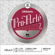 D'Addario Pro-Arte Cello Single C String, 1/4 Scale, Medium Tension