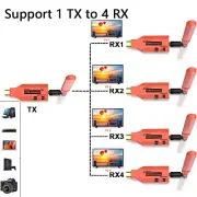 1080P Wireless HD Extender PC TV Screen Share Audio Video Transmitter Receiver