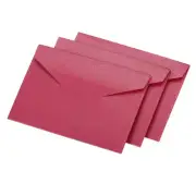 50 Pack V Flap Invitation Envelopes, Card Assorted Color Envelope(Wine Red)