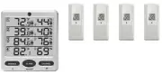Ambient Weather WS-10-X4 Wireless Indoor/Outdoor 8 Channel Thermo-Hygrometer ...