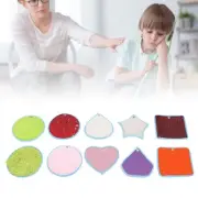 10pcs Felt Sensory Mat Multi Shape Textured Sensory Pad Sensory Floor Tile E EUJ