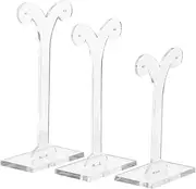 [RYEPOLNIX] 3Pcs hanger drop earrings rack desktop ear studs holder hanger Storage Box jewelry Acrylic earrings Hanging acrylic earring tree stand full suit pendant earring holder/279/254