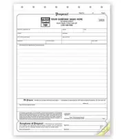 1000 Business Proposal Acceptance Forms 3 Part NEBS Deluxe No. 118