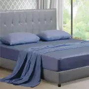 NEW Big Bedding 4 PCS NATURAL BAMBOO COTTON BED SHEET SET - BLUISH GREY