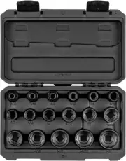 1/2 Inch Drive 12-Point Impact Socket Set, 17-Piece (5/16-1-1/4 in.)