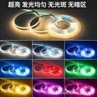 5m 3000K 4000K 6000K Tape FCOB LED Strip Light 8mm 320 480LEDs Dimmable 12V 24V