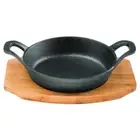 Pyrolux Pyrocast Round Gratin with Maple Tray | 18cm