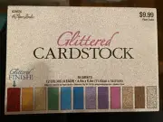 NOS The Paper Studio Glittered Cardstock - 4.5 in. x 6.5 in. 48 Sheets Textured