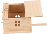 HANABASS Wooden Bird Nest Box for Cockatiels and Parrots Solid Breeding House Comfortable Nesting Environment for Bird Breeding and Hatching Stylish Design for Home Decor