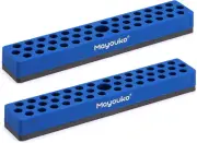 1/4" Magnetic Hex Bit Holder Rack Organizer, 43 Holes, 1/4-Inch Drill Bit Holder