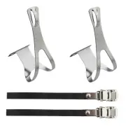 Racing Toe Clips and Straps X-Large Sunlite 1 pair Bolts and Nuts Included New