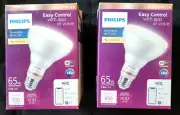 Philips 65W Equivalent LED Smart WiFi Soft White Light Bulb Wiz Bluetooth 2 Pack