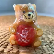 Vintage “Bee My Honey” Teddy Bear Candle New in the Package