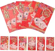 Gadpiparty 60Pcs Spring Festival Red Packets Cute Cartoon Money Pouches for Year Rabbit Envelopes for Lunar Year Celebrations
