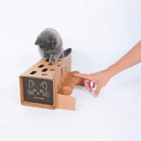 在飛比找松果購物優惠-貓咪打地鼠瓦楞紙玩具組 貓咪打地鼠機 (6.7折)