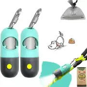 Dog Poop Waste Bags Holder with LED Flashlight|Cute Doggie Poo Bags Dispenser...