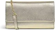 RADLEY London Womens Chancery Row Metallic Mini Flapover Crossbody Shoulder Bag in Pale Gold, Pale Gold