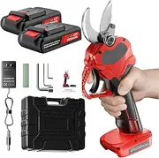 Electric Cordless Pruning Shears, Handheld Scissors with 2 X 3000mah Battery, Sk5 Alloy Blade, Cut Branches Up to 4cm/1.57in, Battery Operated Secateurs, Tree Pruners for Gardening Farm