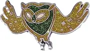 [Pinstant] The Cosmic Owl Ooo Premonition Dreams Hoots Come Along With Me Adventure Time Jake Finn Cartoon Animated TV Show 1.6" Enamel Pin Badge, 1.6 Inches, Enamel, enamel