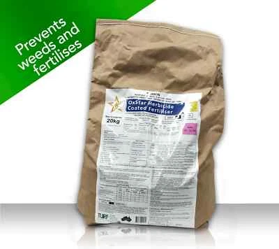 OxStar Lawn Fertiliser & Weed Preventer - 8kg