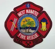 Florida West Manatee Fire Rescue FL Patch J6