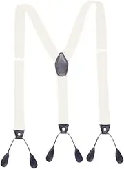 [Fiocias] Men's Elastic Straps Suspenders for Jeans And Formal Gatherings