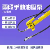 在飛比找PChome24h購物優惠-B-HHP900 700bar兩段手動油壓泵/900cc儲油