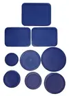 Replacement Lids for Pyrex Containers - 9 Pieces - Blue