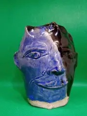 "STEFAN" - Original Clay Sculpture. Hand made, double glazed, signed.