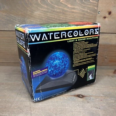 NEW Can You Imagine Watercolors Sphere Light Sound Sculpture Collectible Lamp