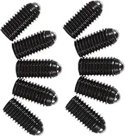 10pcs Set Screw for Block Clamp Carbon Steel Ball Plunger Screws Spring Head Bolts Multipurpose for Home Office Car