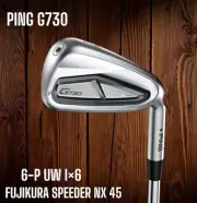 PING G730 Iron 6 P UW Set of 6 FUJIKURA SPEEDER NX 45