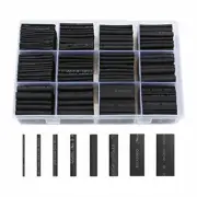 650pcs Heat Shrink Tubing Black Heat Shrink Tube Wire Shrink Wrap Ul Approved