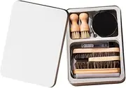 [STARTIST] Leather Shoe Polish and Care Kit Horsehair Brushes Shoe Cleaner Cleaning Tools