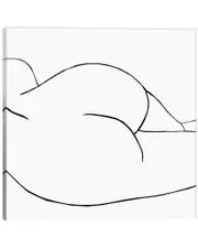 iCanvas Ellisa White Wall Art by Art Mirano