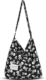 [Your Cozy] Women's Retro Large Size Cotton Shoulder Bag Hobo Crossbody Handbag Casual Tote For Shopping and Travel