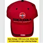 Brand New Vintage Red Coca Cola 1999 Driver Hat Cap Adjustable Back OSFM