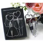 Love Heart Corkscrew Bottle Opener Set Wine Bottle Stopper Wedding Decor