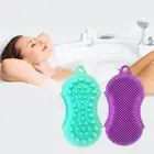 Dry Hair Scalp Massager Brush Silicone Shower Scrubber Shampoo Set for Skin