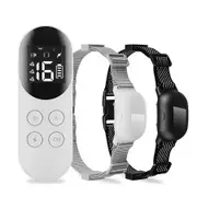 Dog Bark Collar 300m Bark Collar for Large Medium Small Dogs Rechargeable Anti Barking Training Collar Bark Shock Collar Beep Vibration 2 receivers