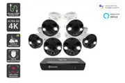 Swann 8 Channel 2TB NVR with 6 x 4K Ultra HD Spotlight Security Security Cameras System (SONVK-886806FB)