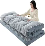 Japanese Futon Mattress Thick Floor Sleeping Mattress Portable Roll Up Foldable Travel Mattress for Guest Bed, Twin Queen Sofa Bed Mattress(BB,90cm*200cm)