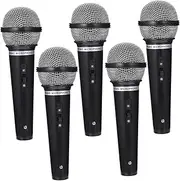 5pcs Creative Simulation Microphone Props Realistic Stage Microphone Model for Cosplay Performances